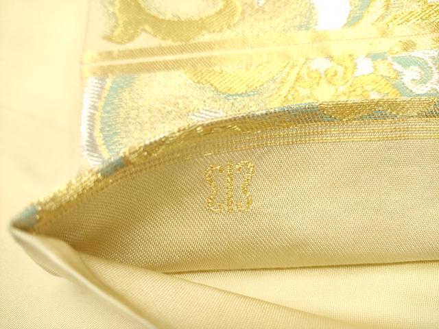 平和屋着物●西陣 川島織物 六通柄袋帯 鳳凰花文 金銀糸 正絹 逸品 DABD0876op
