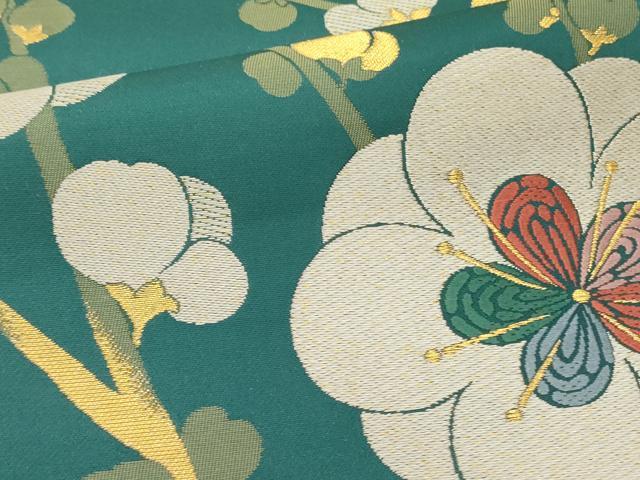 平和屋着物●西陣 辻梅機業店謹製 六通柄袋帯 唐織 彩園 金糸 証紙付き 正絹 逸品 未使用 DABD0880op