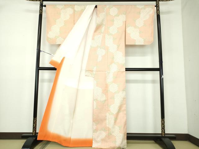 平和屋着物●本場大島紬 7マルキ 草花文 正絹 逸品 未使用 DABD1055ps