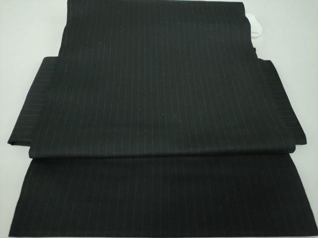 平和屋着物●ワンタッチつけ帯 縞 黒地 逸品 未使用 DABD1086ps