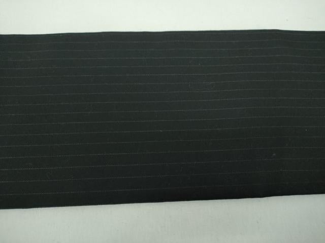 平和屋着物●ワンタッチつけ帯 縞 黒地 逸品 未使用 DABD1086ps