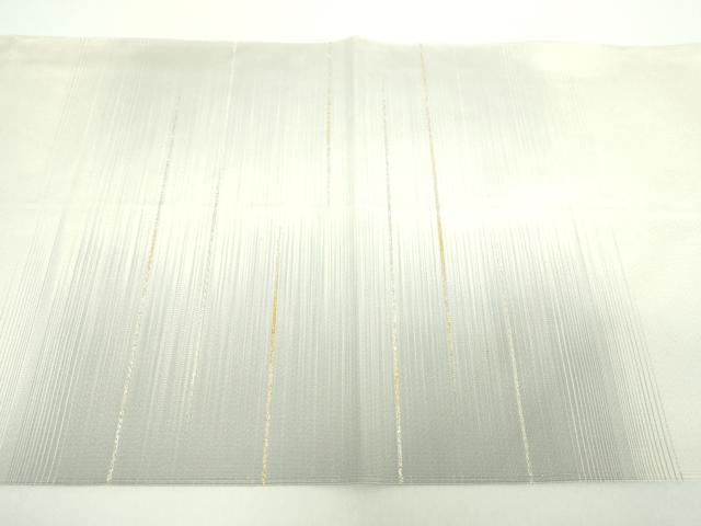 平和屋着物●爪掻き本綴れ 八寸名古屋帯 霞文 金銀糸 ゑり善扱い 正絹 逸品 DABD1192ps
