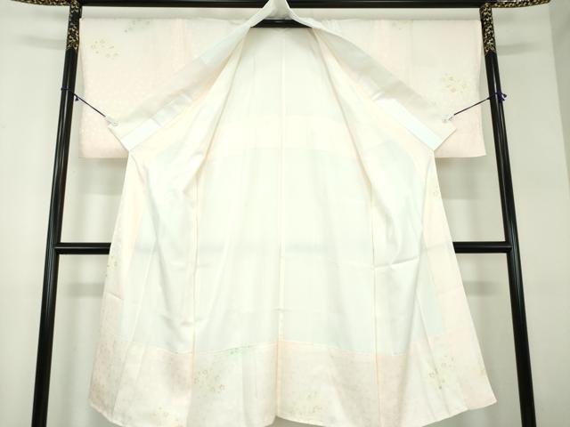 平和屋着物●上質な長襦袢 袷 舞桜 暈し染め 正絹 逸品 未使用 DABD1232ps