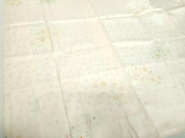 平和屋着物●上質な長襦袢 袷 舞桜 暈し染め 正絹 逸品 未使用 DABD1232ps