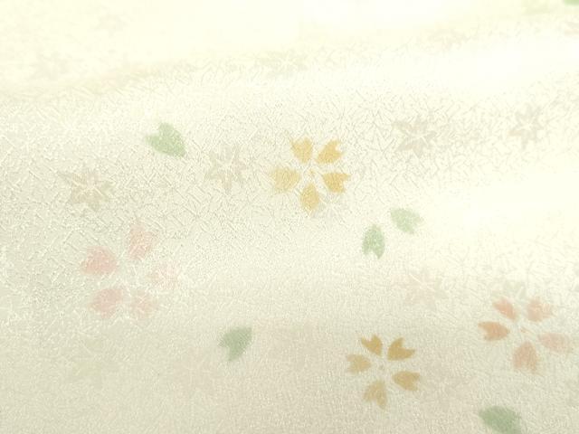 平和屋着物●上質な長襦袢 袷 舞桜 暈し染め 正絹 逸品 未使用 DABD1232ps
