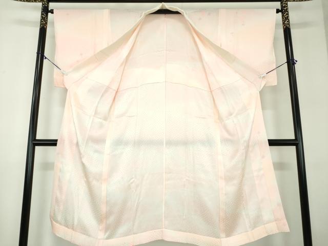 平和屋着物●上質な長襦袢 無双仕立て 立涌梅文 暈し染め 正絹 逸品 未使用 DABD1233ps