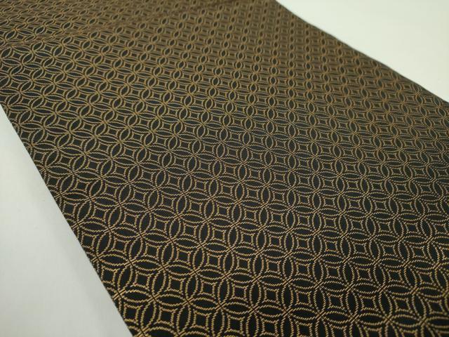 平和屋着物●紋屋井関 御寮織 両面 六通柄袋帯 花繋ぎ 金糸 正絹 逸品 DABD1374ps