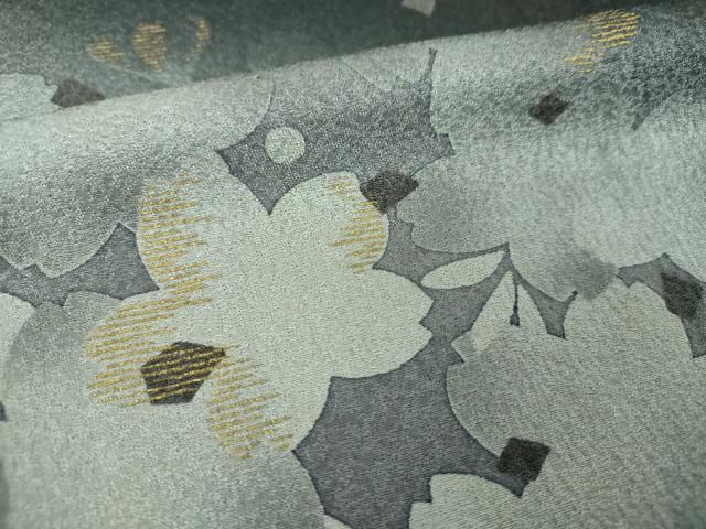平和屋着物●ファッションデザイナー HIROKO KOSHINO コシノヒロコ 訪問着 夜桜 暈し染め 黒地 金彩 正絹 逸品 DABD1429ps