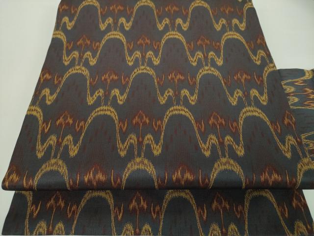 平和屋着物●全通柄九寸名古屋帯 太子間道 正絹 逸品 DABD1459ps
