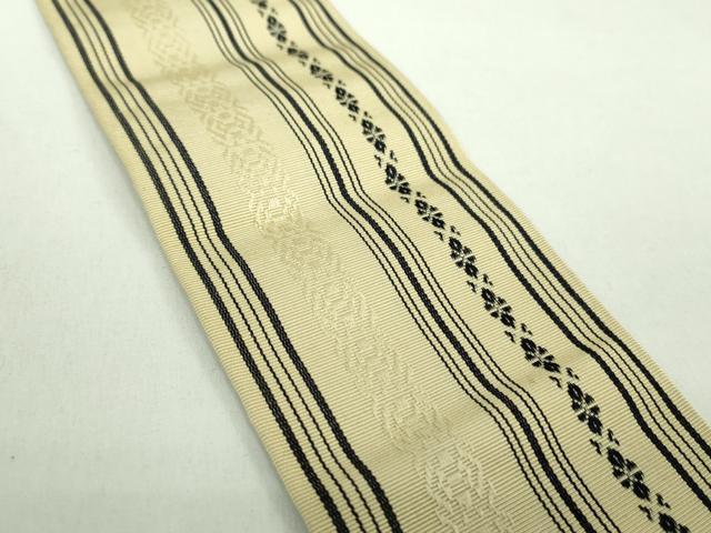 平和屋着物●男性 本場筑前博多織 両面 角帯 献上 正絹 逸品 DABD1506ps