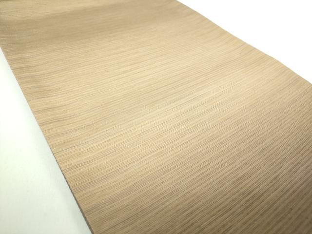 平和屋着物●本塩沢 やまだ織 太鼓柄袋帯 雪の中のきれ 霞文 上代25万 証紙付き 正絹 逸品 未使用 DABD1520ps