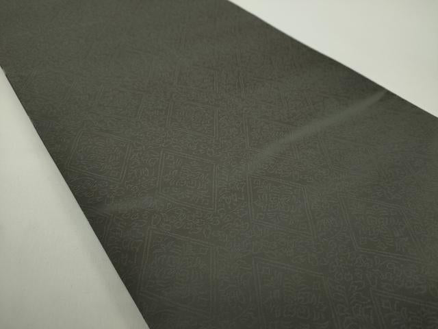 平和屋着物●両面 六通柄袋帯 幾何学文様 金糸 正絹 逸品 DABD1568ps