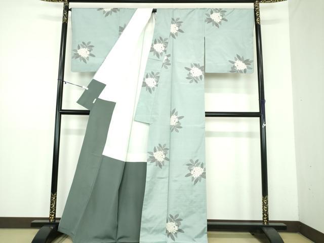 平和屋着物●本場大島紬 9マルキ 総絣 草花文 松屋扱い 中川織物特製 証紙付き 正絹 逸品 DABD1576ps