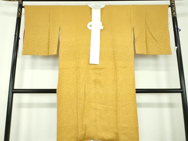 平和屋着物●上質な長襦袢 袷 手毬地紋 金色 正絹 逸品 DABD1593ps