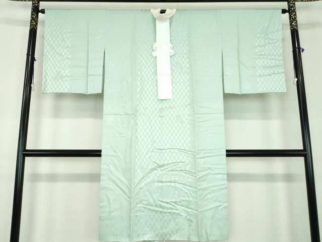 平和屋着物●上質な長襦袢 無双仕立て 市松仕覆地紋 正絹 逸品 DABD1601ps