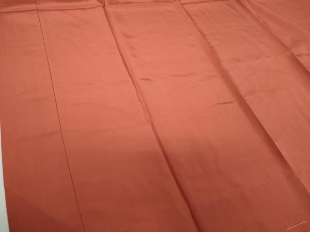 平和屋着物●上質な長襦袢 無双仕立て 半衿刺繍 銀朱色 正絹 逸品 未使用 DABD1608ps