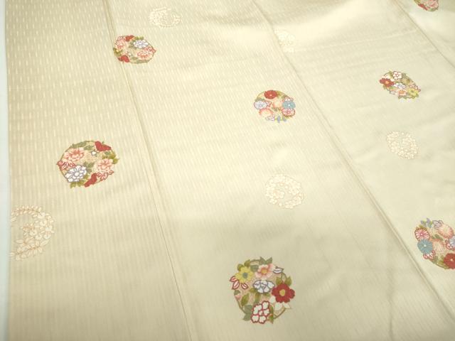 平和屋着物●上質な小紋 花丸文 金彩 正絹 逸品 DABD1621ps