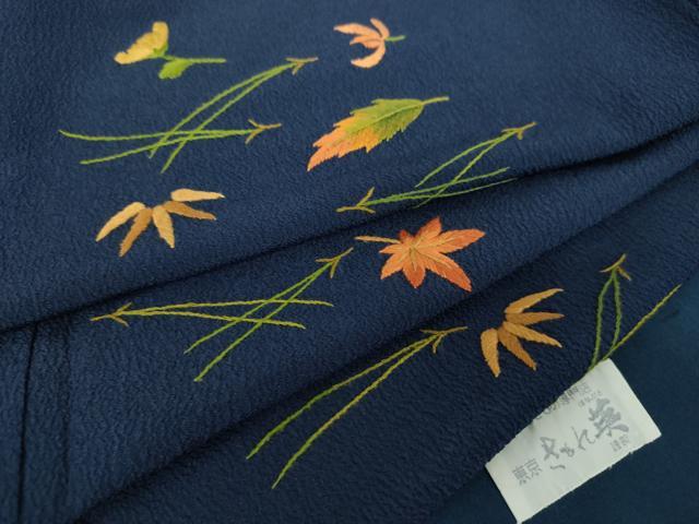 平和屋着物●洗える最高級着物 <英>はなぶさ謹製 中国三大刺繍 相良刺繍 総刺繍 訪問着 吹き寄せ文 逸品 DABD1652ps