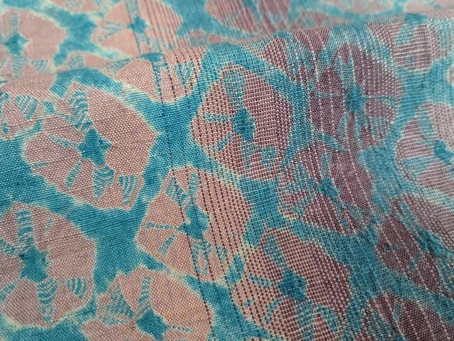 平和屋着物●菅原工房 菅原結作 漢方染紬 間道 証紙付き 正絹 逸品 DABD1680ps