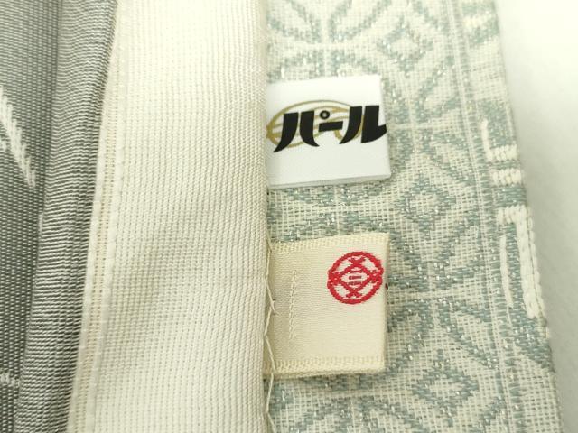 平和屋着物●両面 全通柄袋帯 鳥獣戯画 七宝花文 金銀糸 正絹 逸品 DABD1760ps