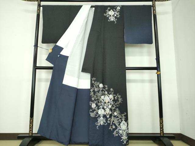 平和屋着物●金彩友禅 卓越技能者・名工・和田光正 訪問着 更紗花文 暈し染め 金銀彩 正絹 逸品 DABD1834ps