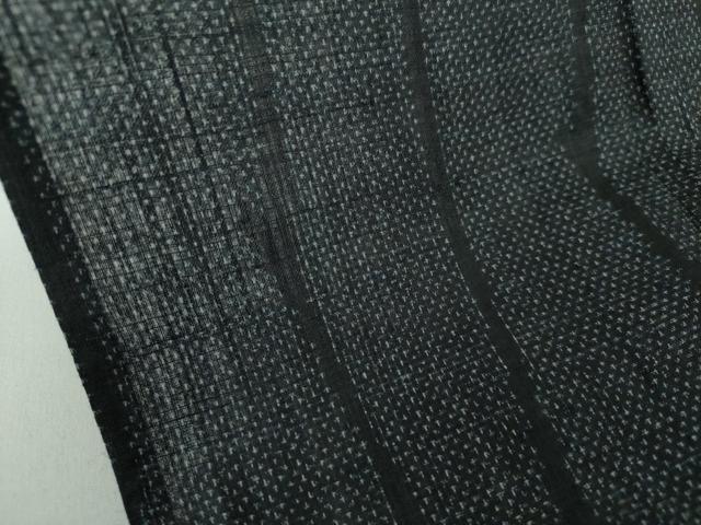 平和屋着物*夏物 重要無形文化財 本場宮古上布 変わり間道 苧麻 逸品 DABD1838ps