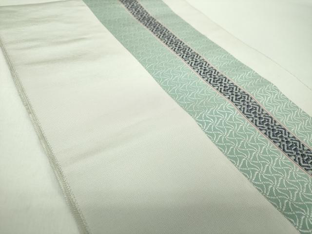 平和屋着物●本場筑前博多織 八寸名古屋帯 献上 間道 正絹 逸品 DABD1964ps