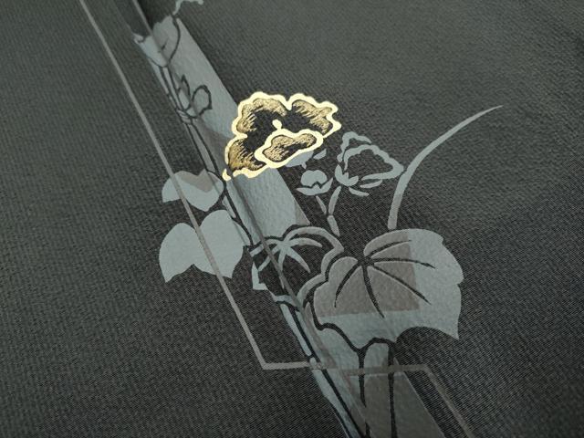 平和屋着物■訪問着 刺繍 草花文 暈し染め 正絹 逸品 DABD2303du