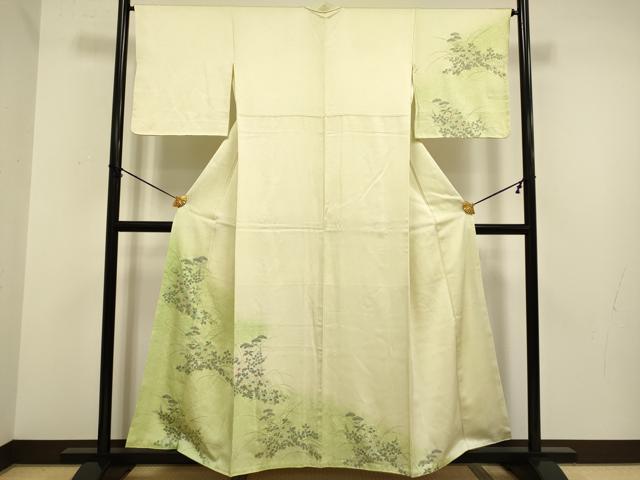 平和屋着物■訪問着 草花文 暈し染め 金彩 正絹 逸品 DABD2352du