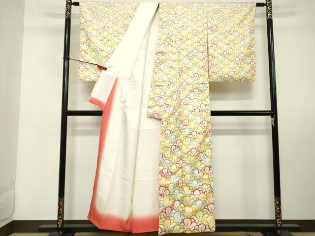 平和屋着物■本場染大島紬 花尽くし 正絹 逸品 DABD2521cd