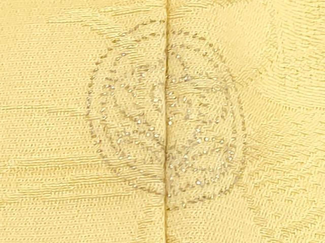 平和屋着物■上質な色無地 舞葉地紋 浅黄色 正絹 逸品 DABD2549cd
