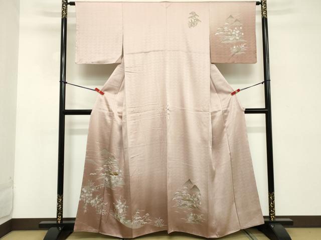 平和屋着物■訪問着 風景文 暈し染め 正絹 逸品 未使用 DABD2556cd