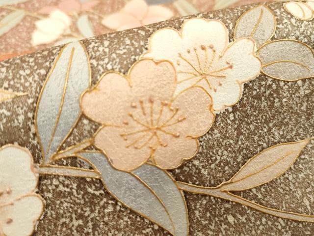平和屋着物■訪問着 草花文 暈し染め たたき染め 金彩 正絹 逸品 DABD2588cd