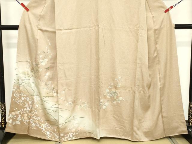 平和屋着物■訪問着 螺鈿 枝花文 トンボ 暈し染め 金彩 正絹 逸品 DABD2591cd