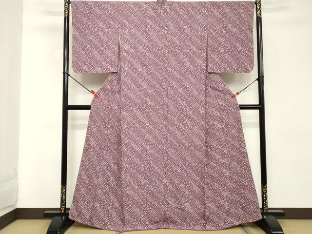 平和屋着物■上質な小紋 舞桜文 正絹 逸品 DABD2637cd