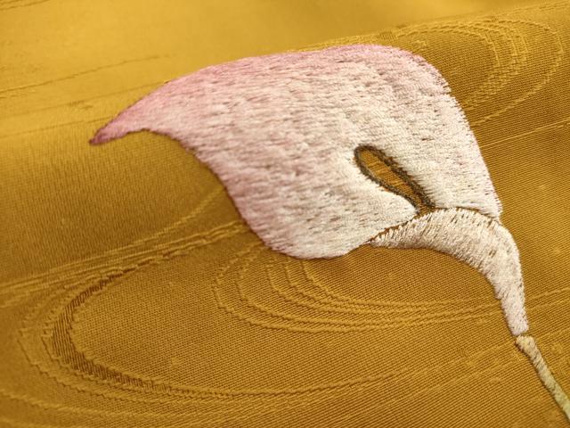 平和屋着物■訪問着 総刺繍 枝花文 正絹 逸品 DABD2665cd