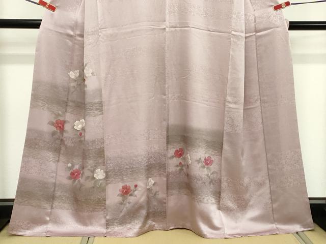 平和屋着物■訪問着 刺繍 草花文 正絹 逸品 DABD2668cd