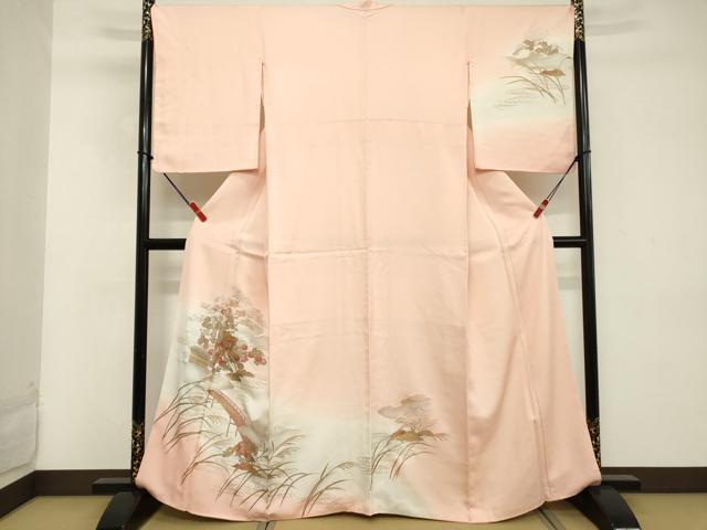 平和屋着物■訪問着 御所車花文 暈し染め 金銀彩 正絹 逸品 DABD2687cd