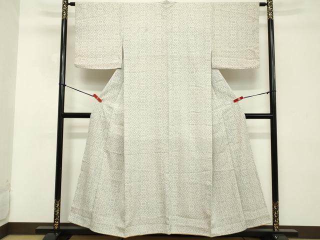 平和屋着物■本塩沢紬 亀甲花文 正絹 逸品 DABD2698cd