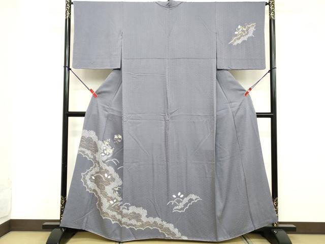 平和屋着物■訪問着 絞り 花丸文 金彩 正絹 逸品 DABD2791cd
