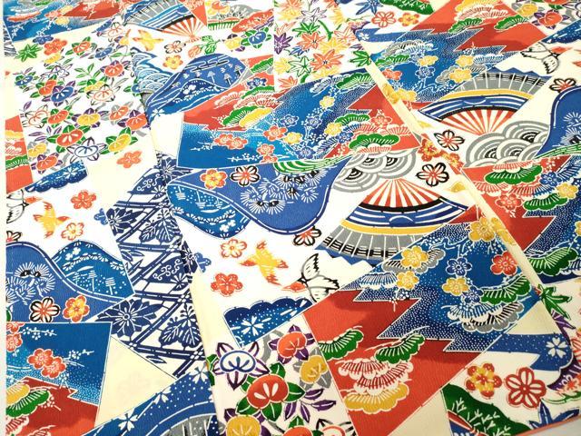 平和屋着物■上質な小紋 型染め 切嵌吉祥文 正絹 逸品 DABD2937cd
