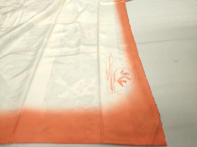 平和屋着物■上質な小紋 型染め 切嵌吉祥文 正絹 逸品 DABD2937cd