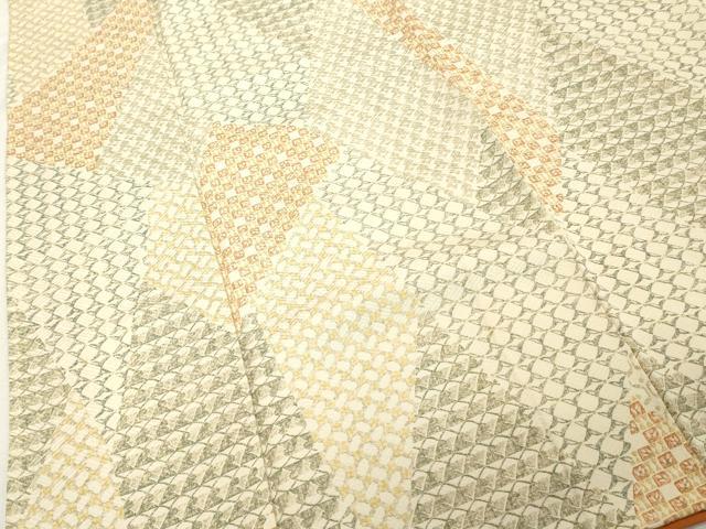 平和屋着物■上質な小紋 切嵌文 正絹 逸品 DABD2942cd