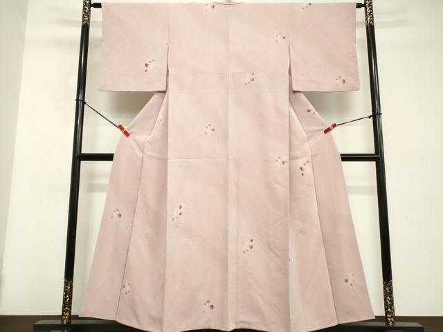 平和屋着物■上質な小紋 絞り 舞花文 正絹 逸品 DABD2944cd