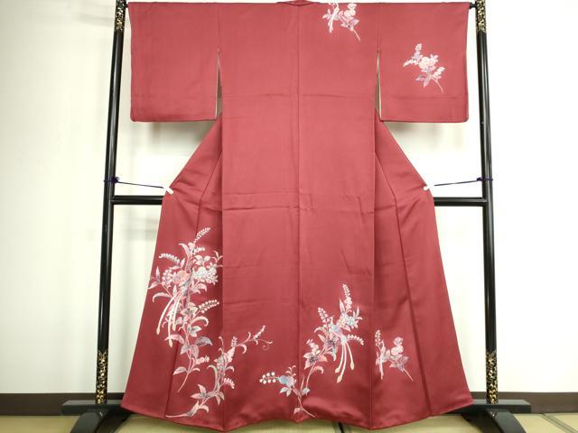 平和屋着物■訪問着 孔雀花文 金彩 正絹 逸品 DABD3002sf