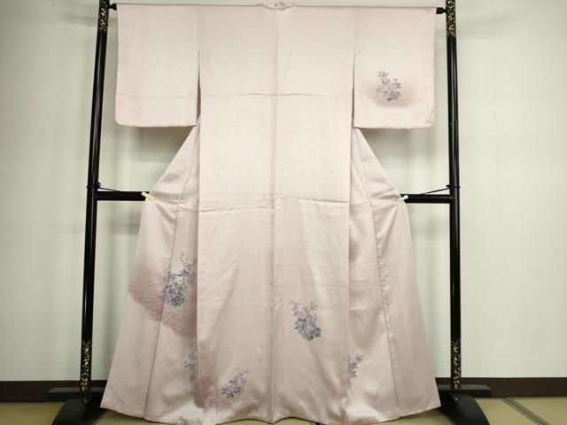 平和屋着物■訪問着 草花文 正絹 逸品 DABD3010sf