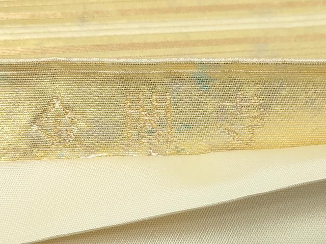 平和屋着物▼太鼓柄袋帯 名勝 金閣寺 正絹 逸品 DABD3083sf