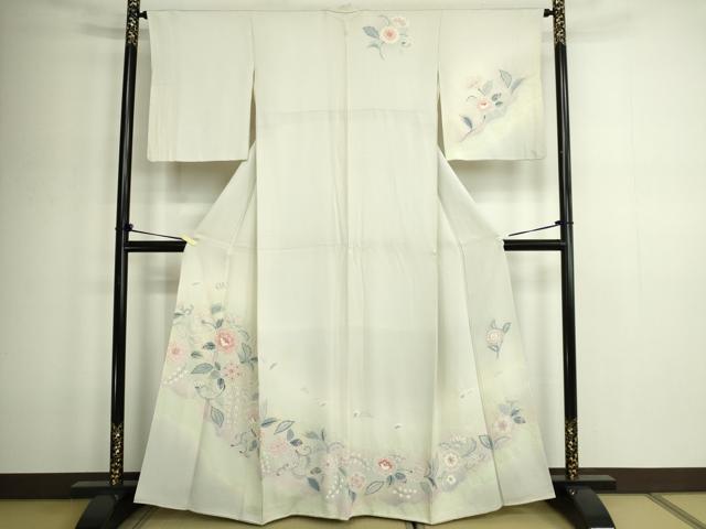 平和屋着物■訪問着 花唐草文 正絹 逸品 DABD3124sf