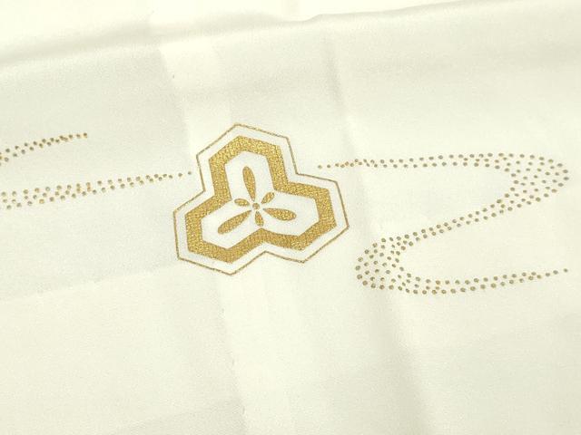 平和屋着物■長襦袢 無双仕立て 吉祥文 金彩 正絹 逸品 DABD3135sf
