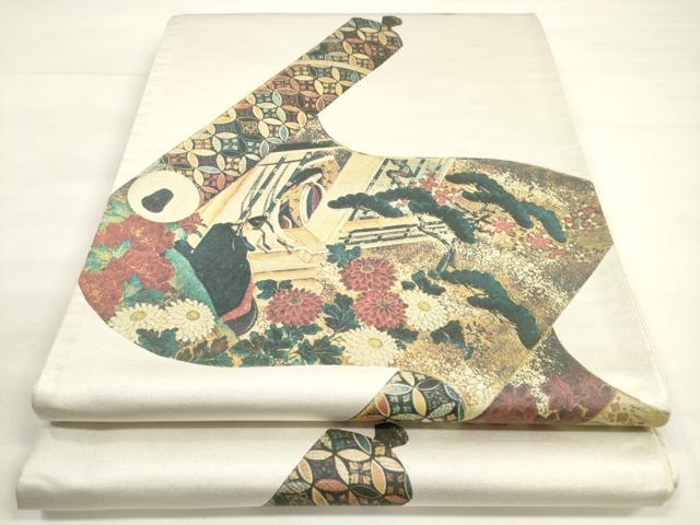 鳥獣戯画 帯 和柄 半巾帯| きもの館 平和屋着物□極上 全